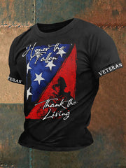 Men's Honor The Fallen: Folded Flag Short Sleeves T-shirt
