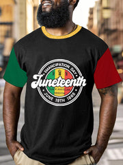 Men's Juneteenth 1865 Printed Crew Neck T-Shirt
