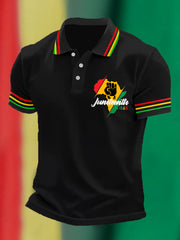 Men's Juneteenth 1865 Casual Polo