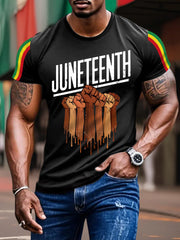 Men's Juneteenth Print Casual Tee