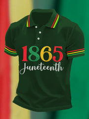 Men's Juneteenth 1865 Casual Polo