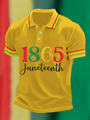 Men's Juneteenth 1865 Casual Polo