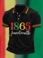 Men's Juneteenth 1865 Casual Polo