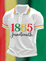 Men's Juneteenth 1865 Casual Polo