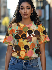Women's Juneteenth Print Casual Tee
