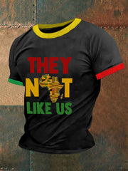 Men's Juneteenth 1865 Printed Round Neck T-Shirt