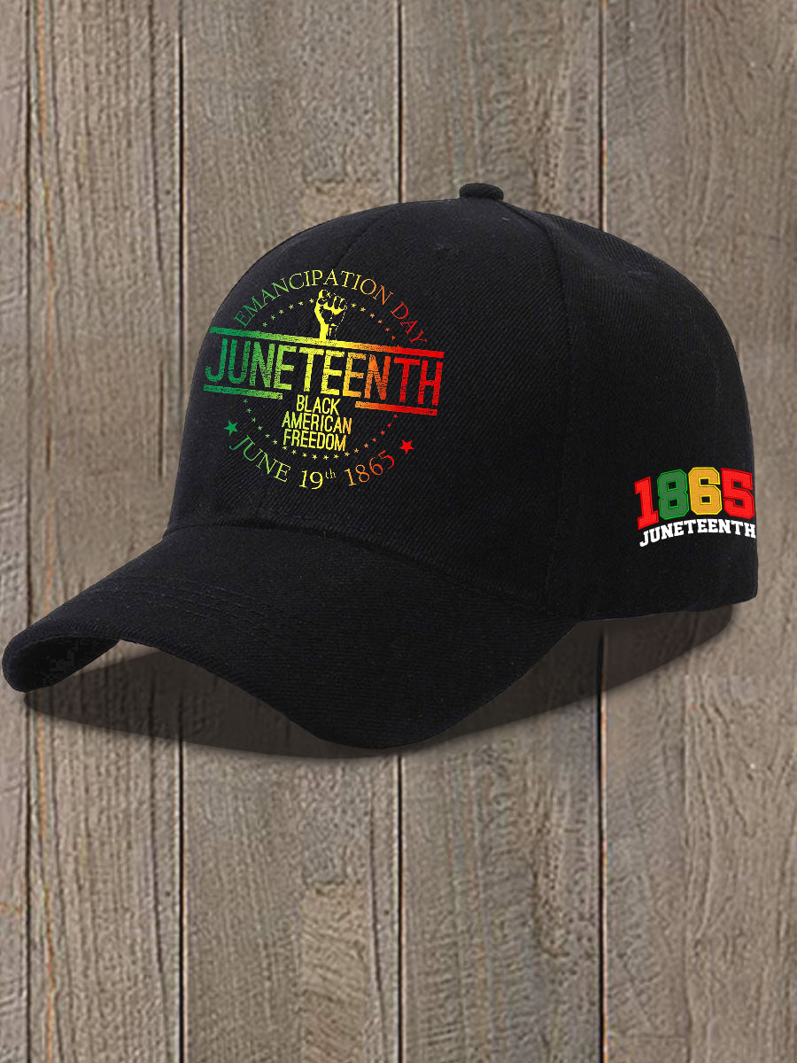Unisex Juneteenth 1865 Print Hat