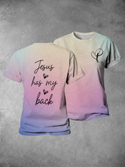 Women's Jesus Has My Back Short-sleeved T-shirt