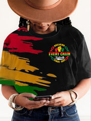 Women's Juneteenth 1865 Printed Short Sleeves T-shirt