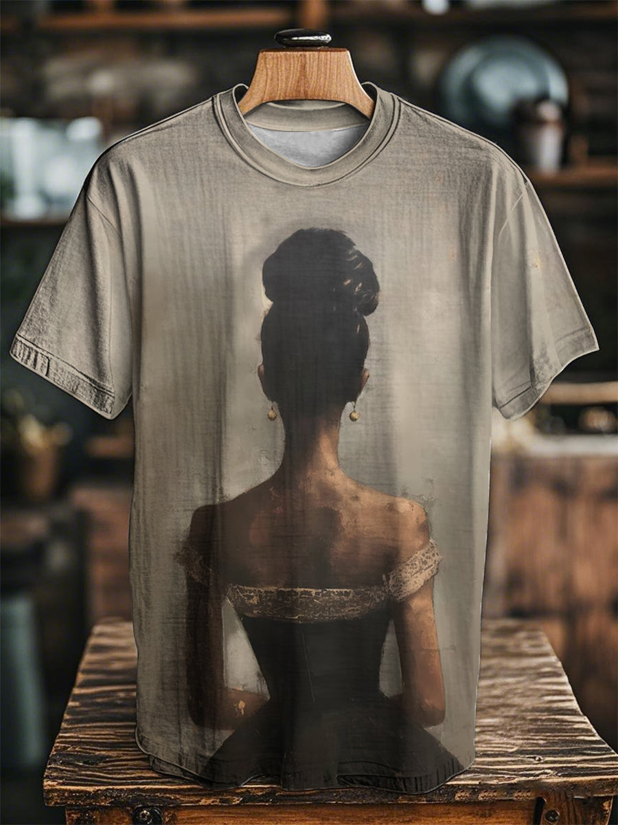 Unisex Juneteenth Black Art Printed O-neck Short Sleeve T-Shirt