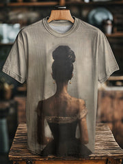 Unisex Juneteenth Black Art Printed O-neck Short Sleeve T-Shirt