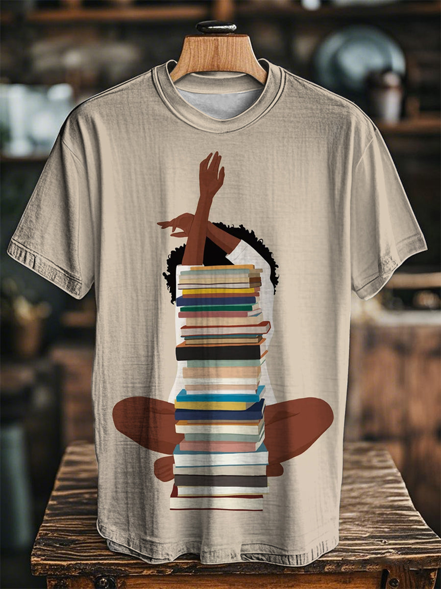 Unisex Juneteenth Black Art Printed O-neck Short Sleeve T-Shirt