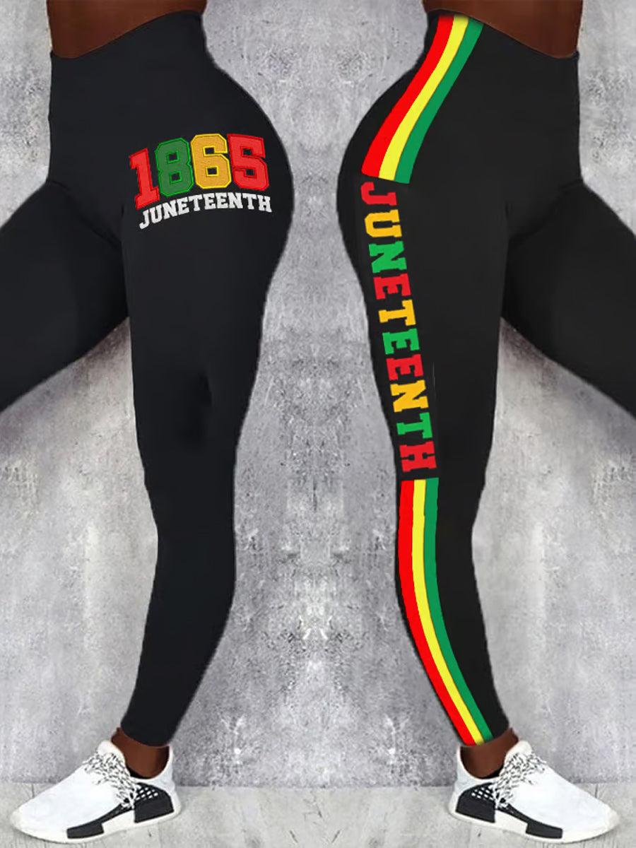 Womens 1865 Juneteenth Graphic Comfy Leggings
