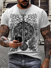 Men's England Scotland Thistle La Tène Printed T-shirt