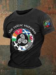 Men's England Scotland Celtic Printed T-shirt