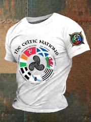 Men's England Scotland Celtic Printed T-shirt