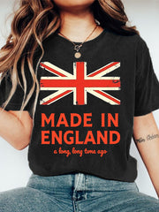 Women's Funny Made In England A Long, Long Time Ago Casual Tee