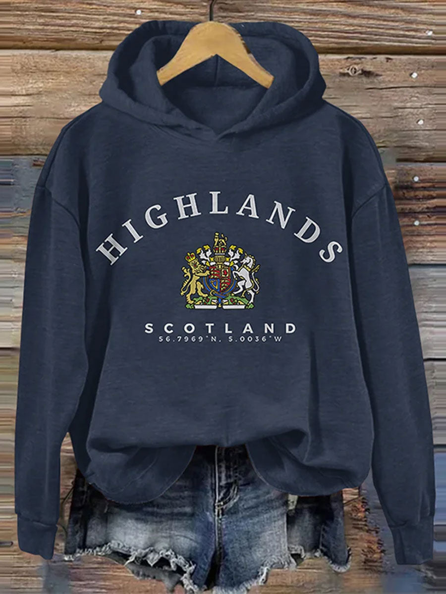 Women's England Scotland Thistle Printed Sweatshirt