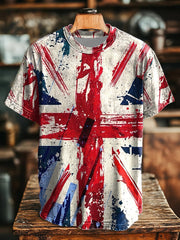 Men's Union Jack Print Casual T-Shirt