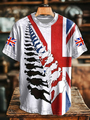 Men's Union Jack Print Casual T-Shirt