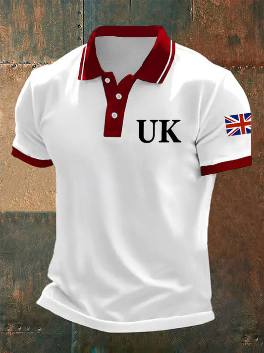 Men's Union Jack Casual Polo Shirt