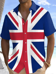 Men's UK Flag Print Casual Shirt