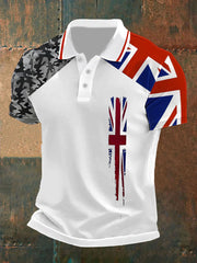 Men's Union Jack Casual Polo Shirt