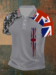 Men's Union Jack Casual Polo Shirt