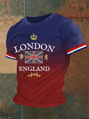 Men's London England Print Casual Tee