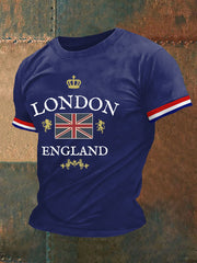 Men's London England Print Casual Tee