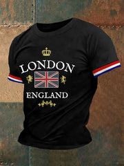 Men's London England Print Casual Tee