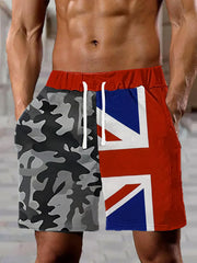 Men's England Flag Print Casual Pants