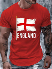 Men's England Graphic Casual Tee