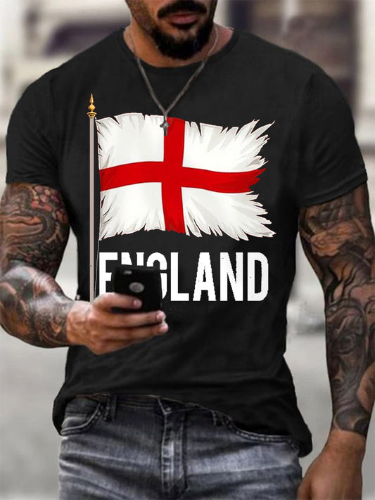 Men's England Graphic Casual Tee