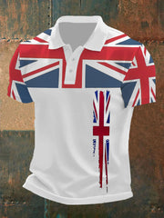 Men's Union Jack Casual Polo Shirt