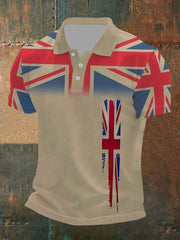 Men's Union Jack Casual Polo Shirt