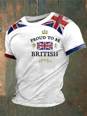 Men's Proud To Be British Printed T-shirt