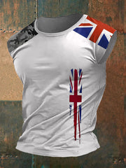 Men's Union Jack Casual Polo Tank