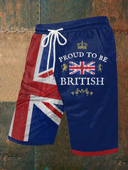 Men's Proud To Be British Printed Shorts