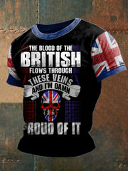 Men's Proud To Be British Printed T-shirt