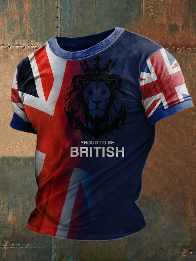 Men's Proud To Be British Printed T-shirt