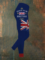 Women's Proud To Be British Printed Yoga Bottoms