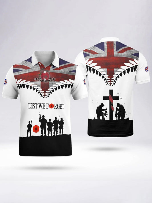 Men's LEST WE FORGET  short sleeve  shirt
