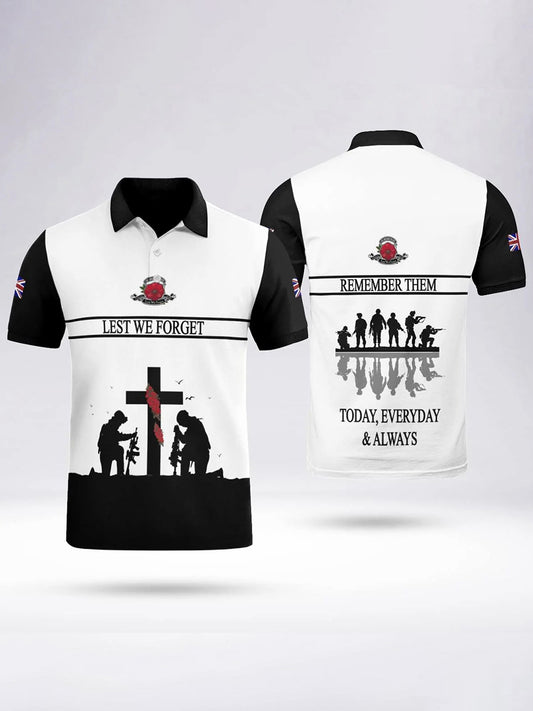 Men's LEST WE FORGET short sleeve  shirt