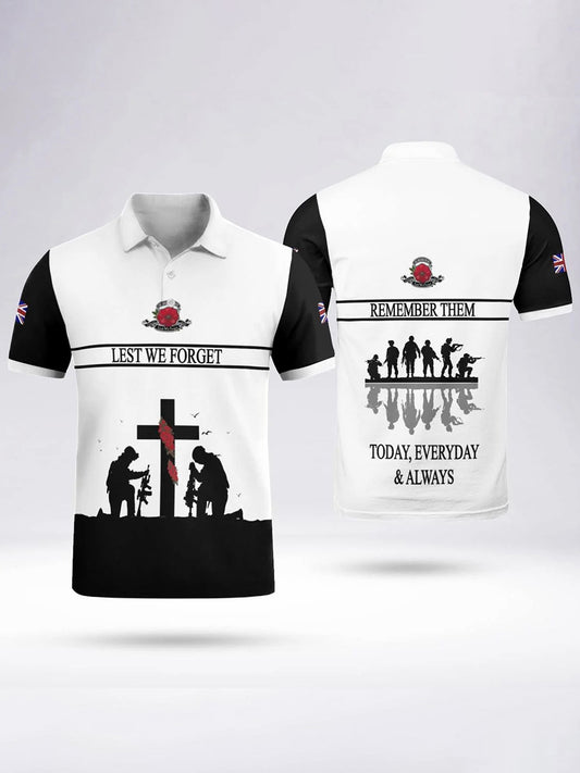 Men's LEST WE FORGET short sleeve  shirt