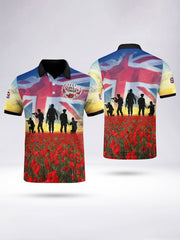 Men's Lest We Forget Short Sleeve Polo Shirt
