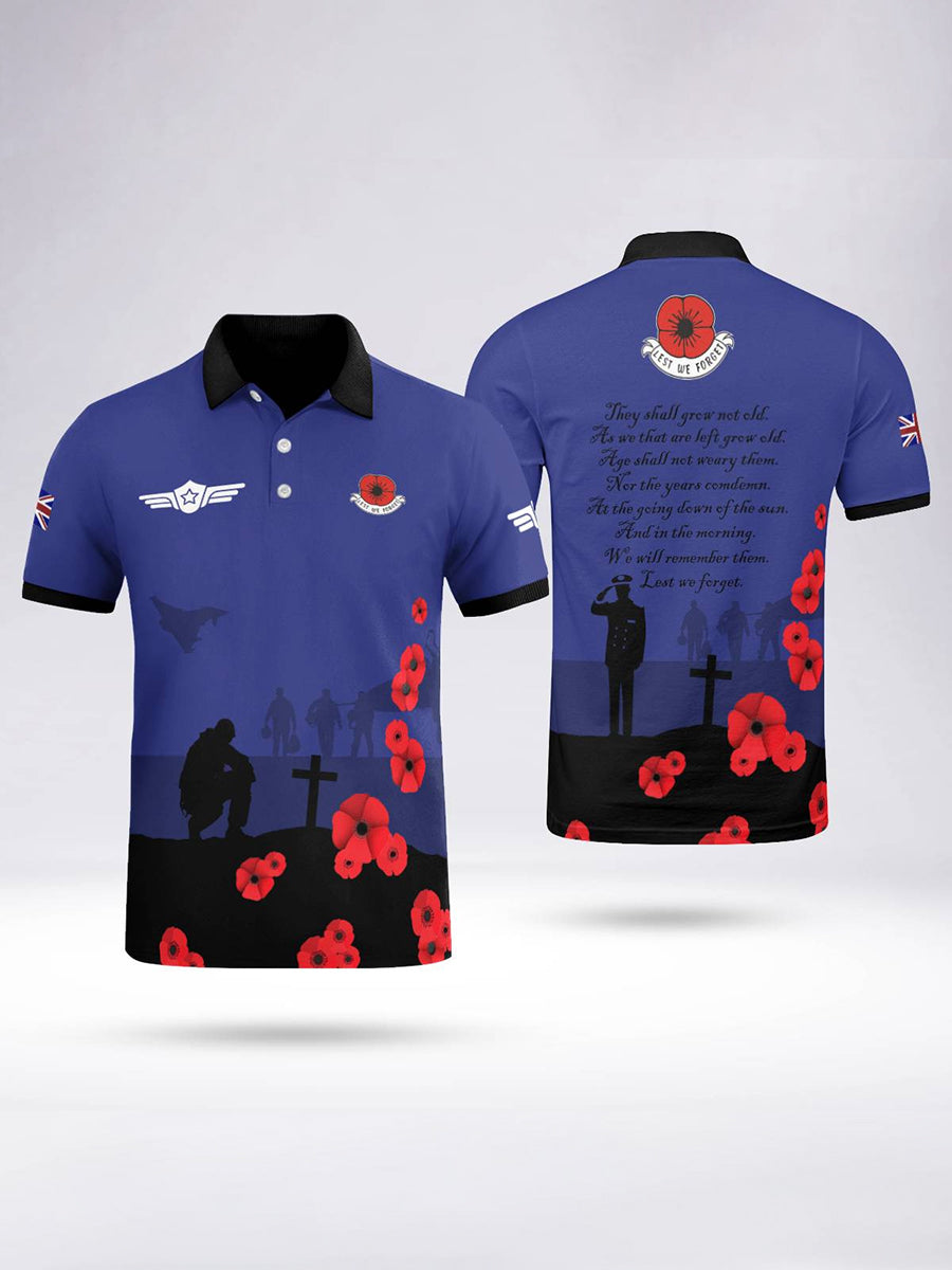 Men's Honour Our Royal Air Force Short Sleeve Polo Shirt