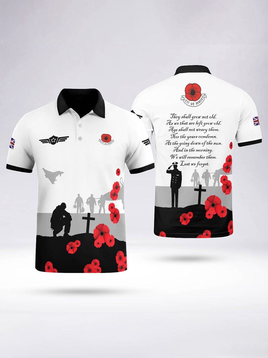 Men's Honour Our Royal Air Force Short Sleeve Polo Shirt