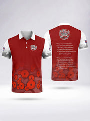 Men's LEST WE FORGET Short Sleeve Polo Shirt