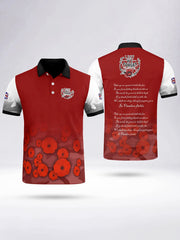 Men's LEST WE FORGET Short Sleeve Polo Shirt